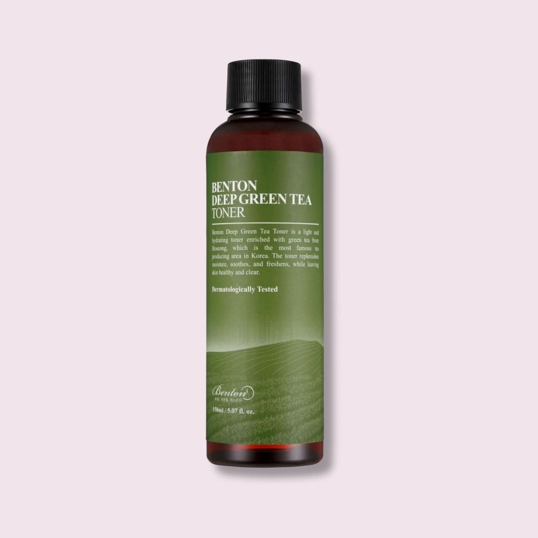 BENTON Deep Green Tea Toner Korean Skincare | VELVET GLOW