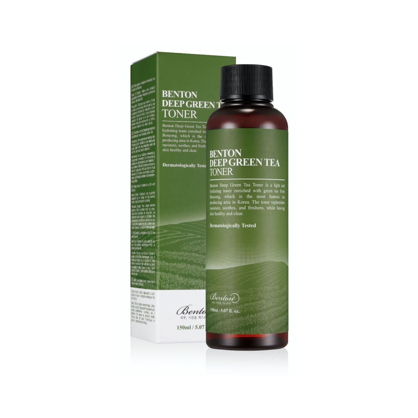 BENTON Deep Green Tea Toner Korean Skincare | VELVET GLOW