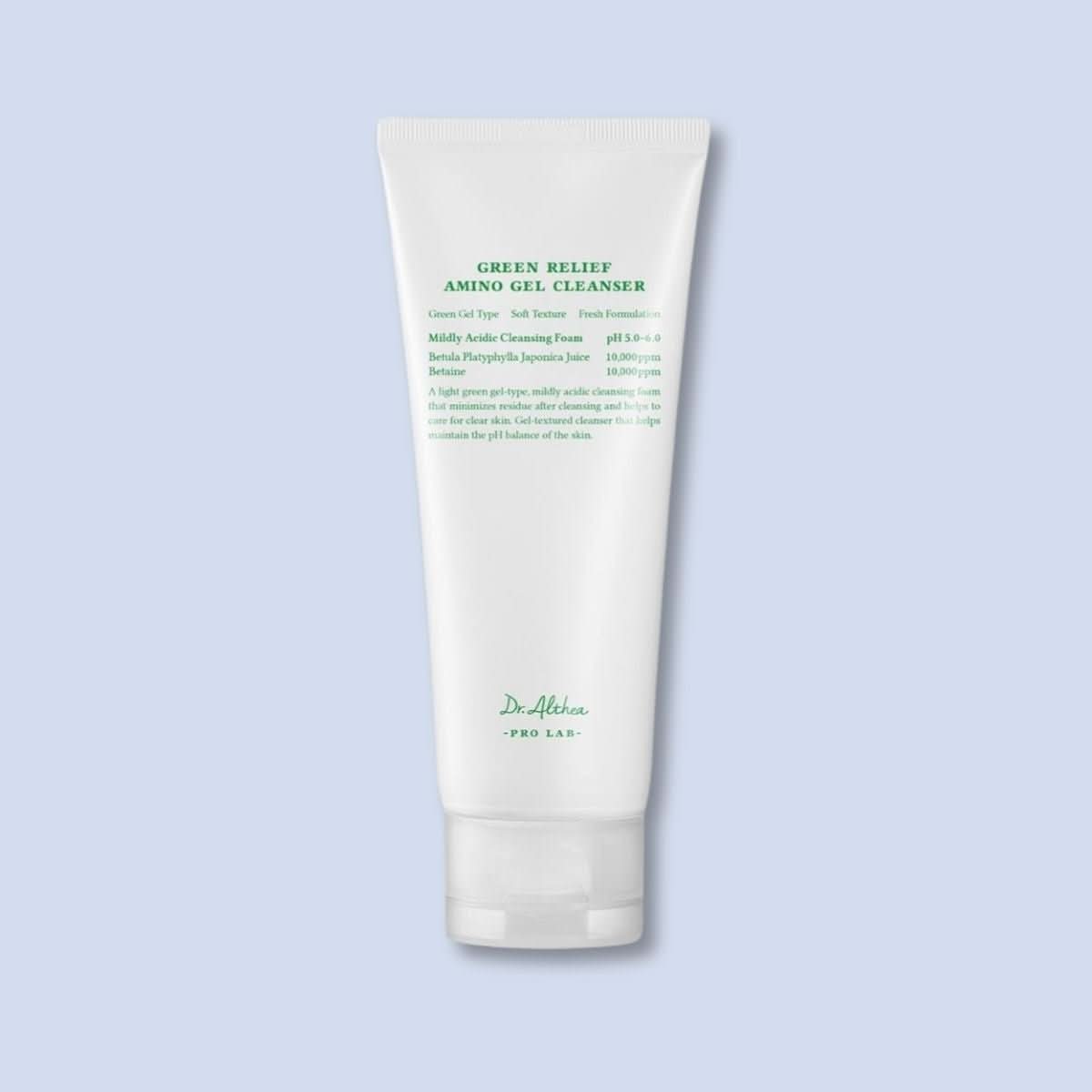 Dr. Althea Green Relief Amino Gel Cleasing Korean Skincare | VELVET GLOW