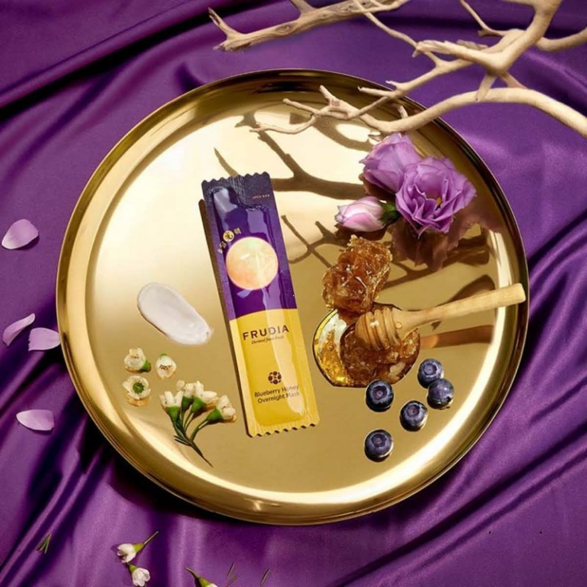 Frudia Blueberry Honey Overnight Mask Korean Skincare | VELVET GLOW