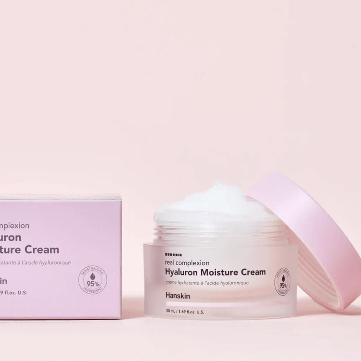 HANSKIN Real Complexion Hyaluron Moisture Cream Korean Skincare | VELVET GLOW
