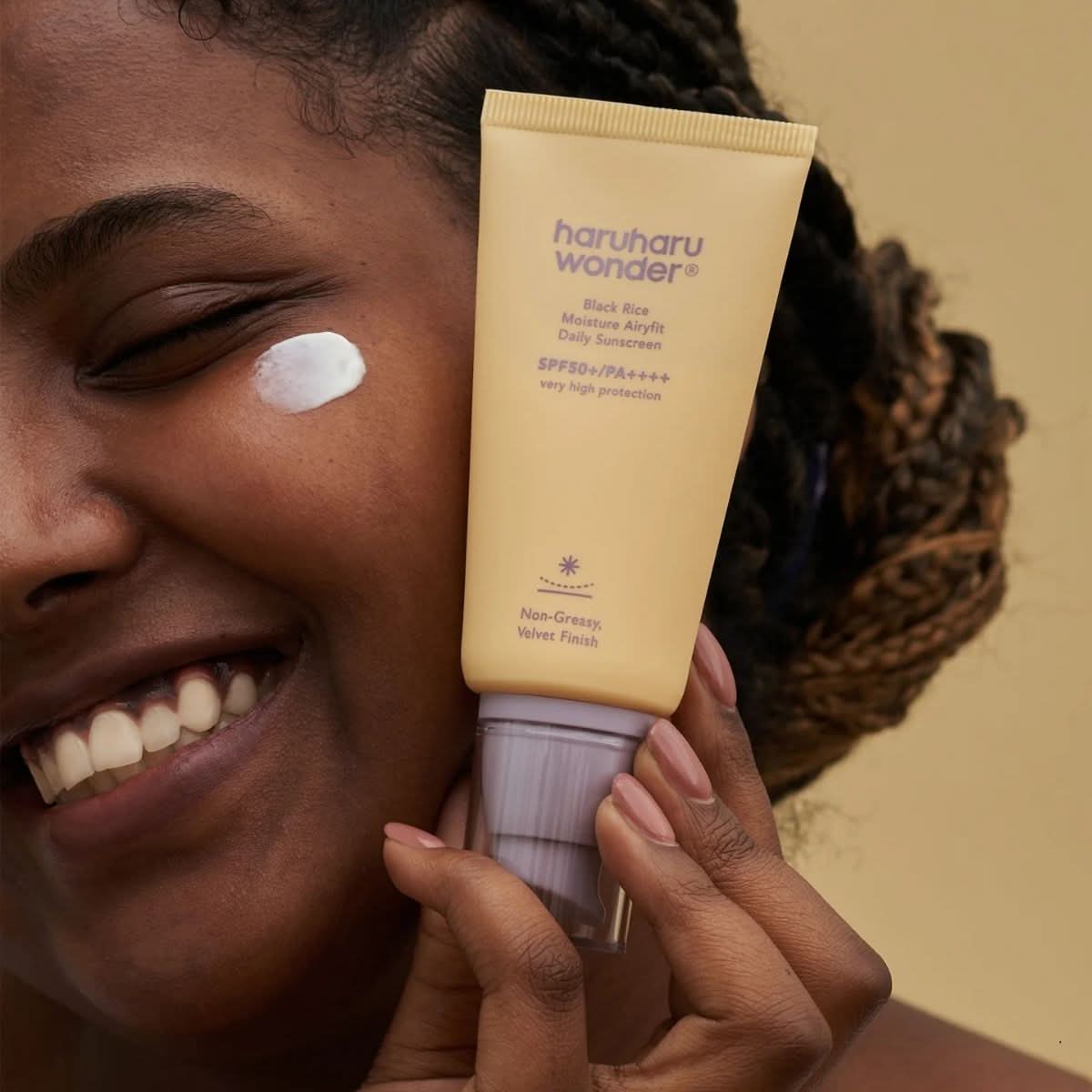 haruharu wonder Black Rice Moisture Airyfit Daily Sunscreen SPF50+ PA++++ Korean Skincare | VELVET GLOW
