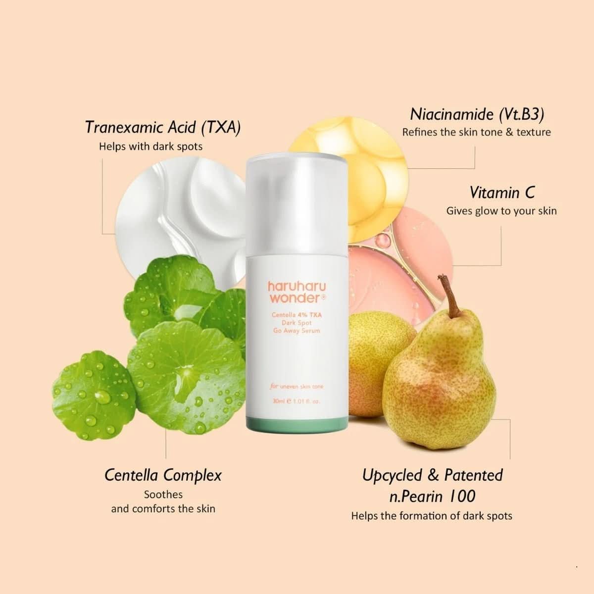 haruharu wonder Centella 4% TXA Dark Spot Go Away Serum Korean Skincare | VELVET GLOW