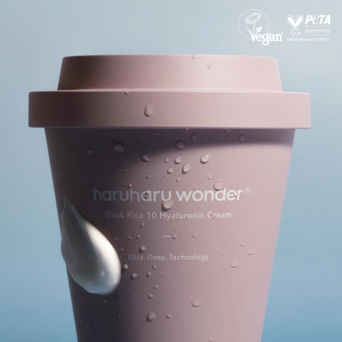 haruharu wonder Black Rice 10 Hyaluronic Cream Cup Korean Skincare | VELVET GLOW