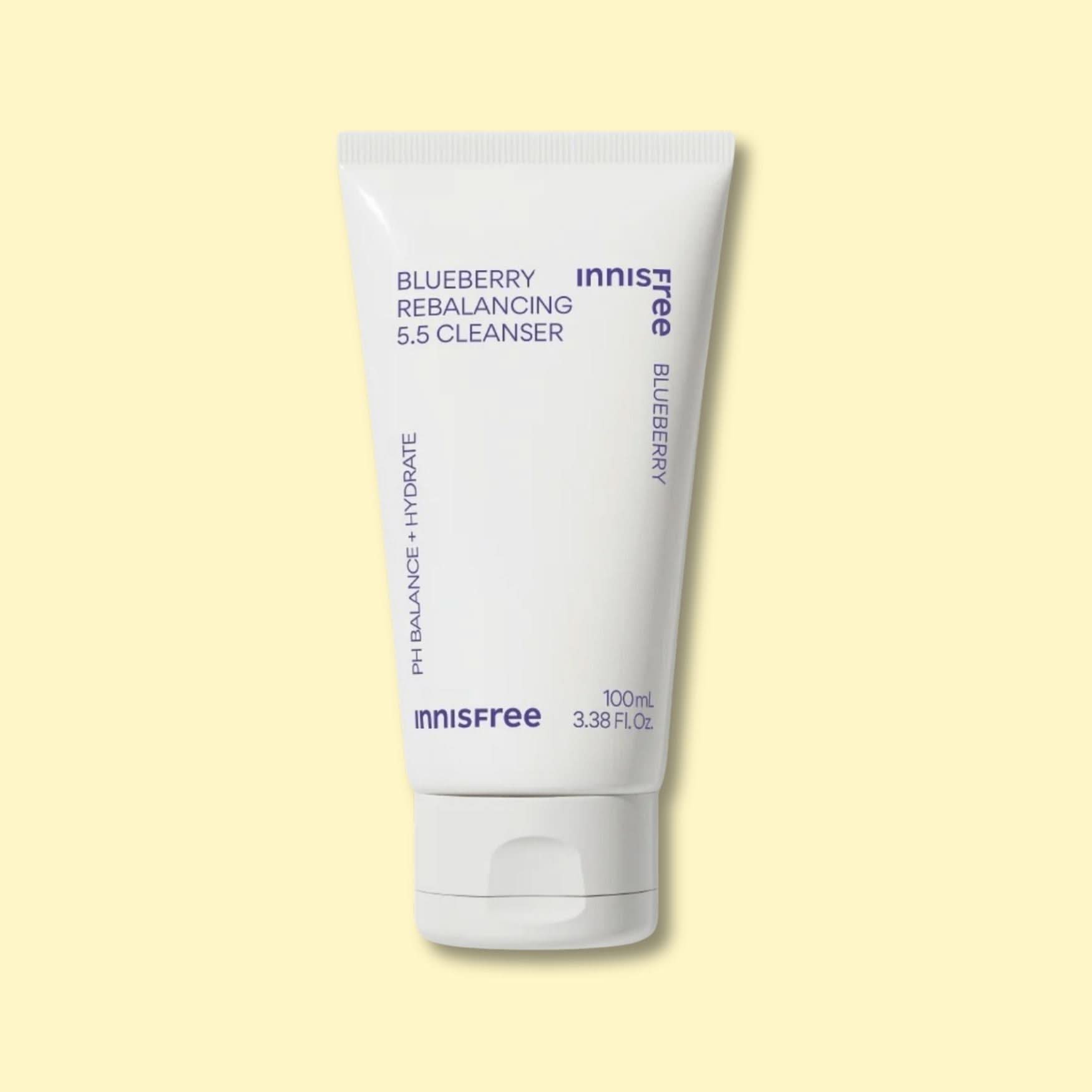 Innisfree Blueberry Rebalancing 5.5 Cleanser Korean Skincare | VELVET GLOW