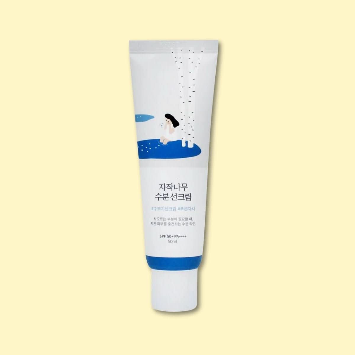 Round Lab Birch Juice Moisturizing Sunscreen SPF50+ PA++++ Korean Skincare | VELVET GLOW