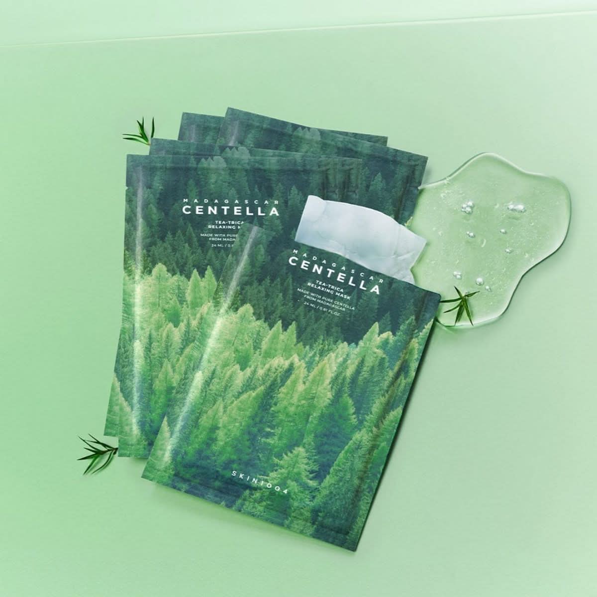 SKIN1004 Madagascar Centella Tea - Trica Relaxing Mask Korean Skincare | VELVET GLOW