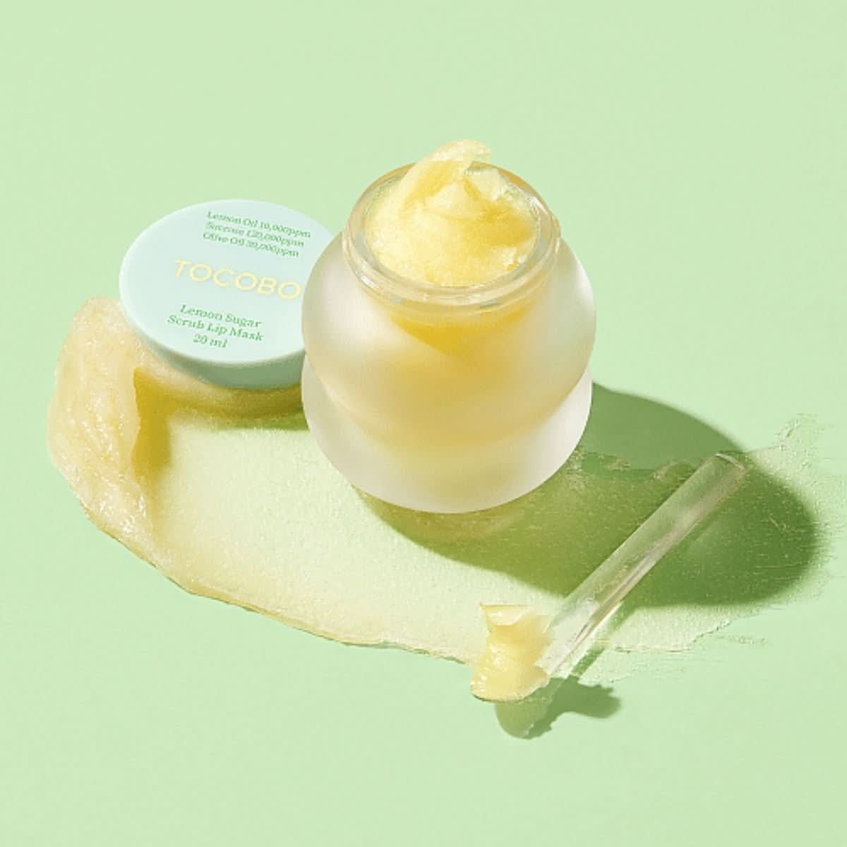 TOCOBO Lemon Sugar Scrub Lip Mask Korean Skincare | VELVET GLOW