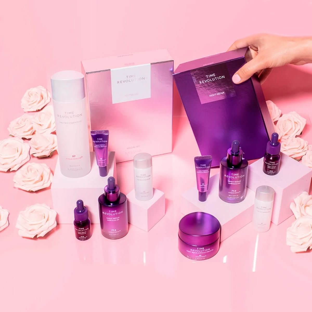 MISSHA Time Revolution Best Seller Set 5X Korean Skincare | VELVET GLOW