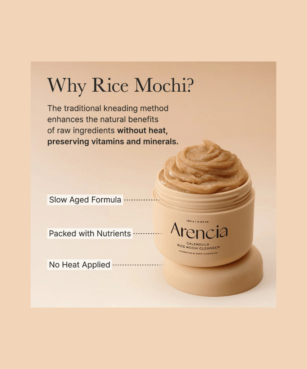Arencia Calendula Rice Mochi Cleanser Korean Skincare | VELVET GLOW