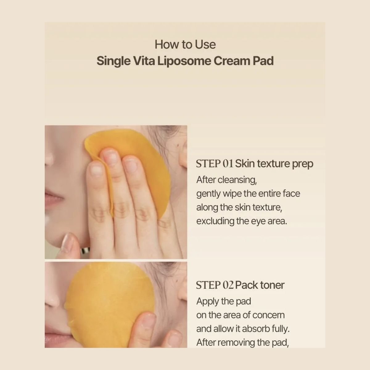 Heveblue Single Vita Liposome Cream Pad Korean Skincare | VELVET GLOW