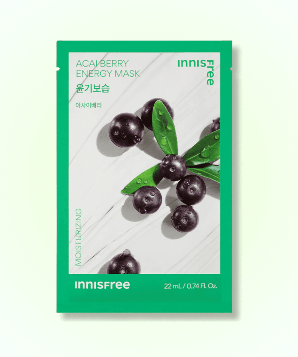 Innisfree Energy Mask – 10 Types Korean Skincare | VELVET GLOW