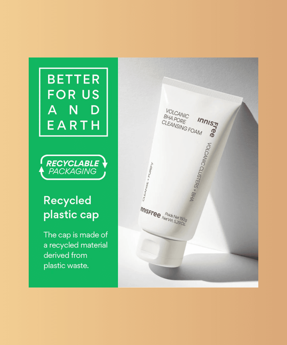 Innisfree Volcanic BHA Pore Cleansing Foam Korean Skincare | VELVET GLOW