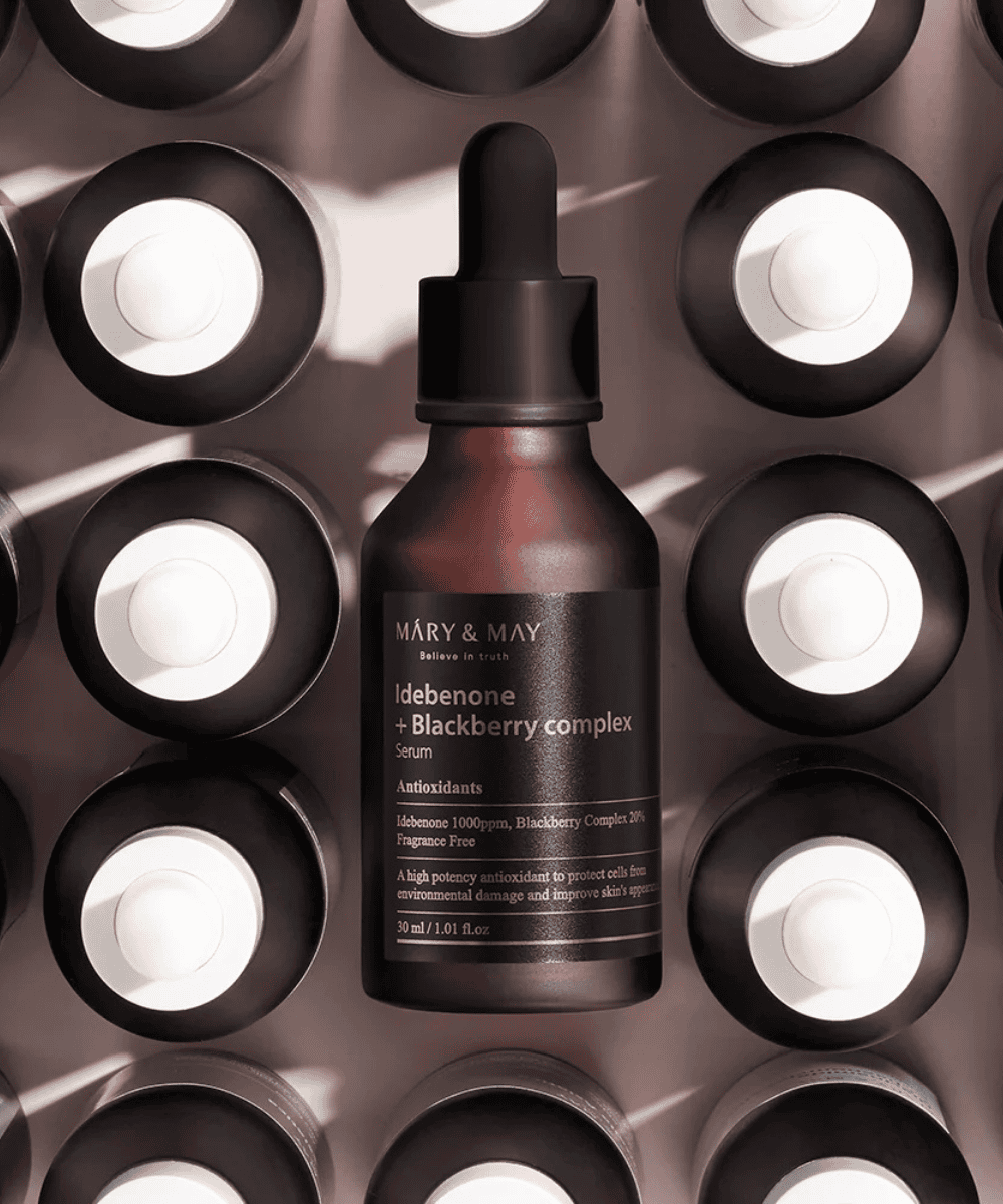 MÁRY&MAY Idebenone+Blackberry Complex Serum Korean Skincare | VELVET GLOW