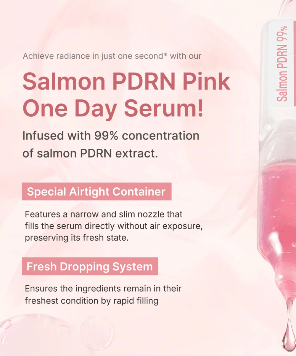 Medicube Salmon PDRN Pink One Day Serum Korean Skincare | VELVET GLOW