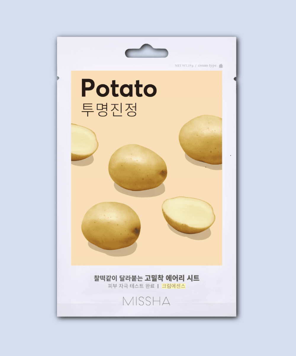 MISSHA Airy Fit Sheet Mask Potato Korean Skincare | VELVET GLOW