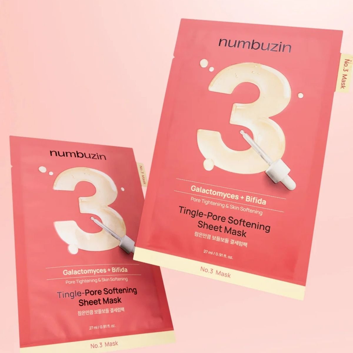 numbuzin No.3 Tingle-Pore Softening Sheet Mask Korean Skincare | VELVET GLOW