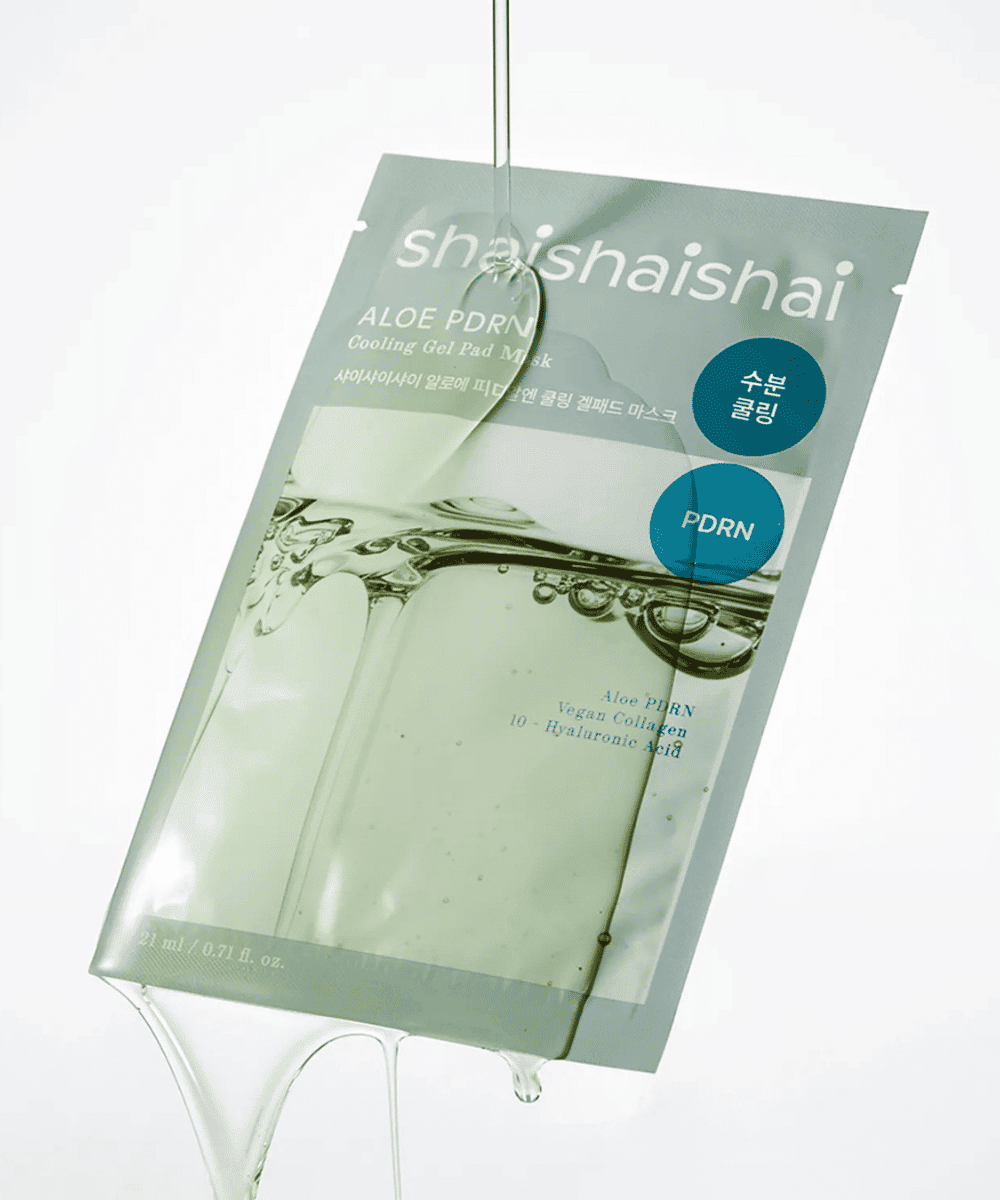 shaishaishai Aloe PDRN Cooling Gel Pad Mask Korean Skincare | VELVET GLOW