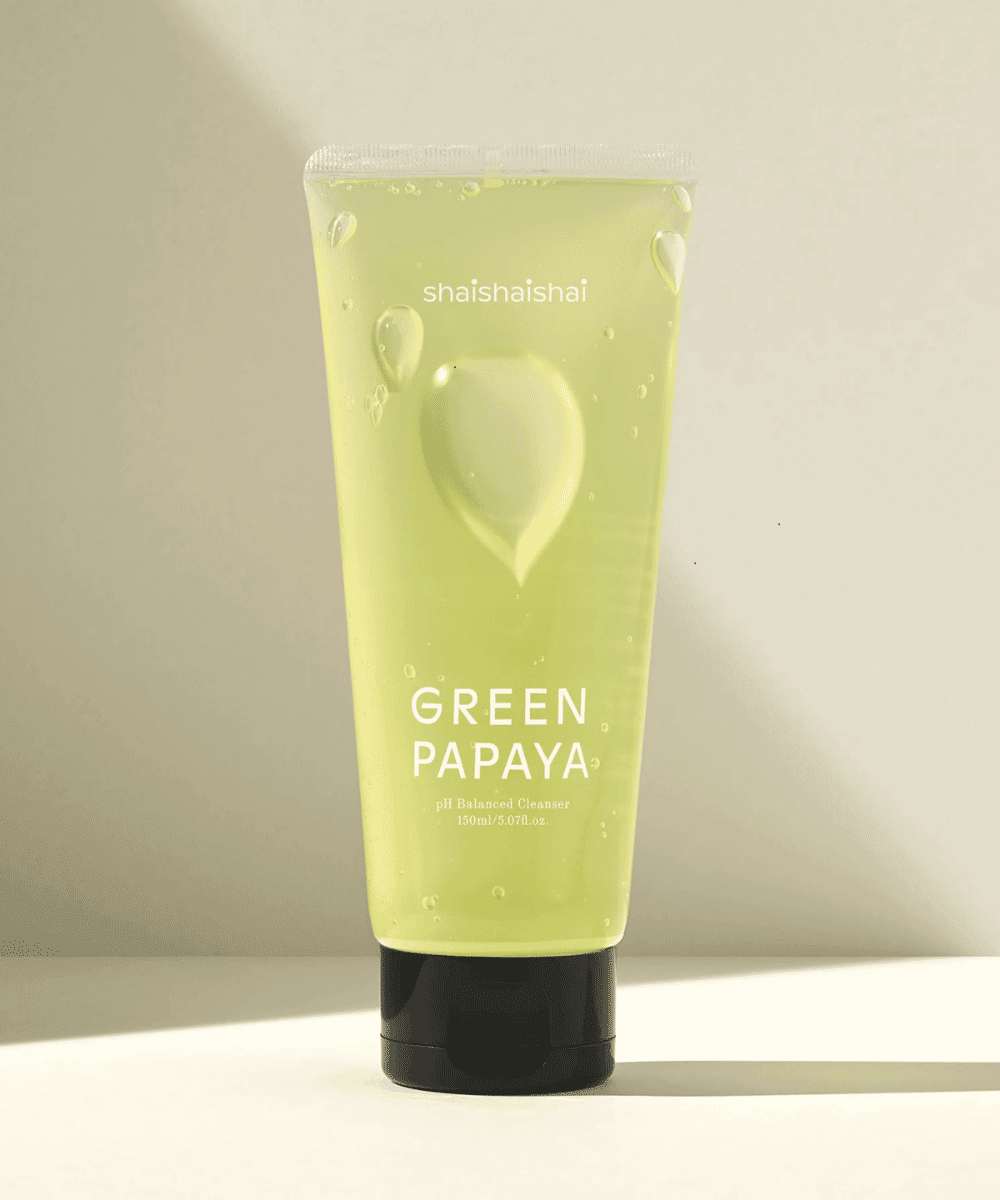 shaishaishai GREEN PAPAYA pH Balanced Cleanser Korean Skincare | VELVET GLOW