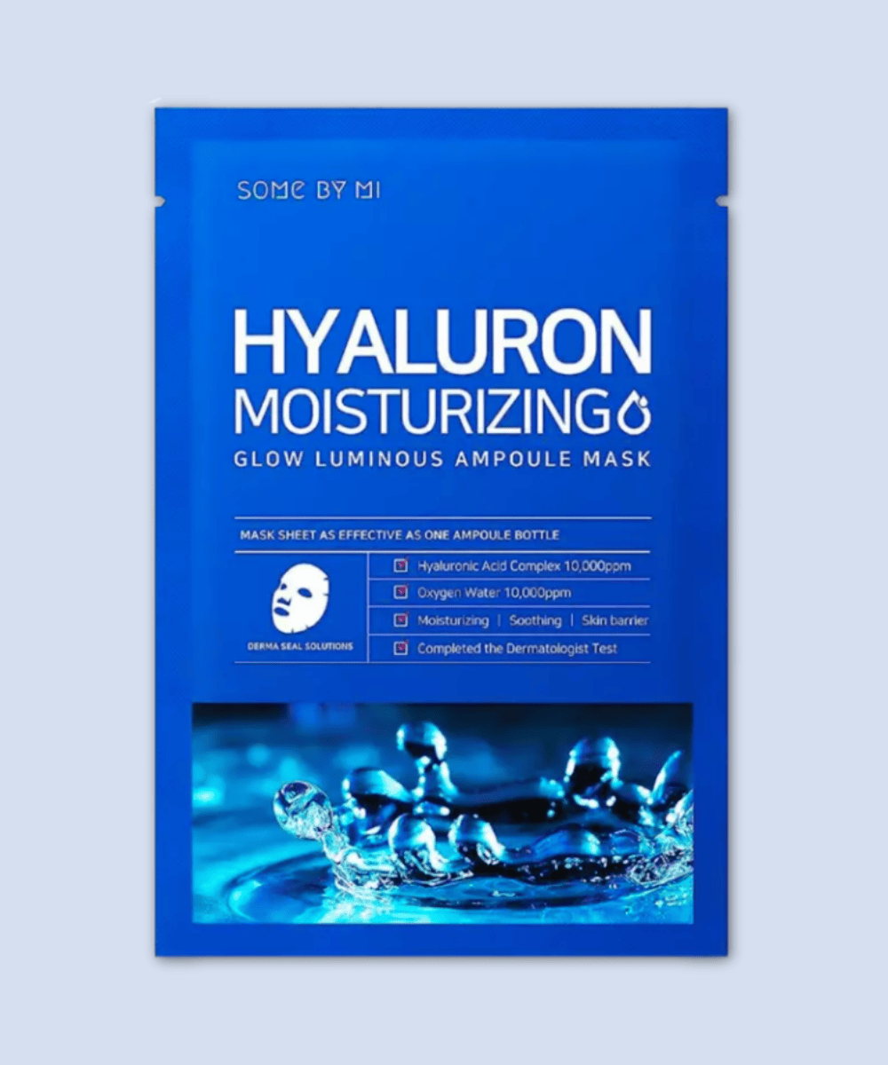 SOME BY MI Hyaluron Moisturizing Glow Luminous Ampoule Mask Korean Skincare | VELVET GLOW
