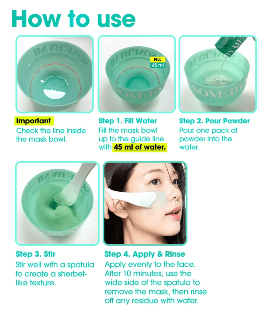SOME BY MI PDRN Spirulina Soothing Sherbet Mask Korean Skincare | VELVET GLOW