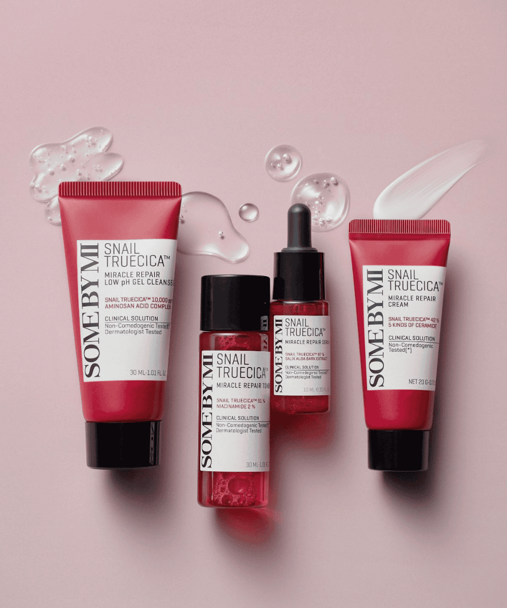 SOME BY MI Snail TrueCICA Miracle Repair Starter Kit Korean Skincare | VELVET GLOW