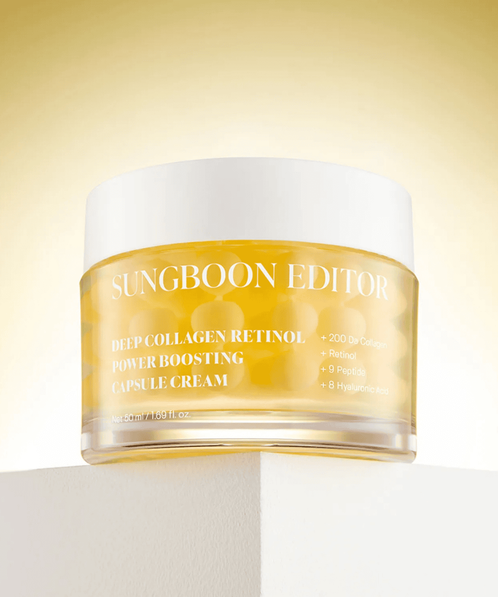 Sungboon Editor Deep Collagen Retinol Power Boosting Capsule Cream Korean Skincare | VELVET GLOW