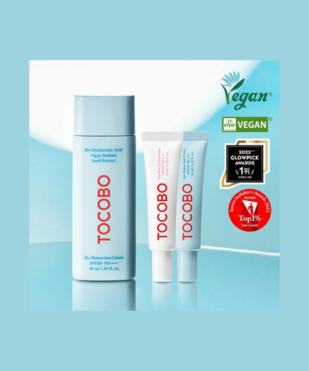 TOCOBO Waterful Suncare Sun Cream Set Korean Skincare | VELVET GLOW