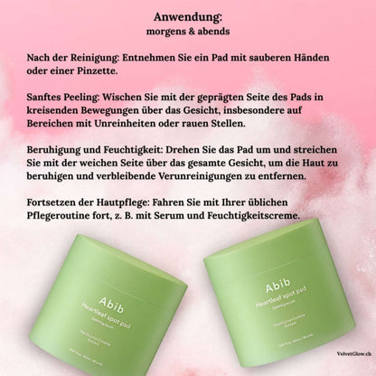 Abib Heartleaf Spot Pad Calming Touch Korean Skincare | VELVET GLOW