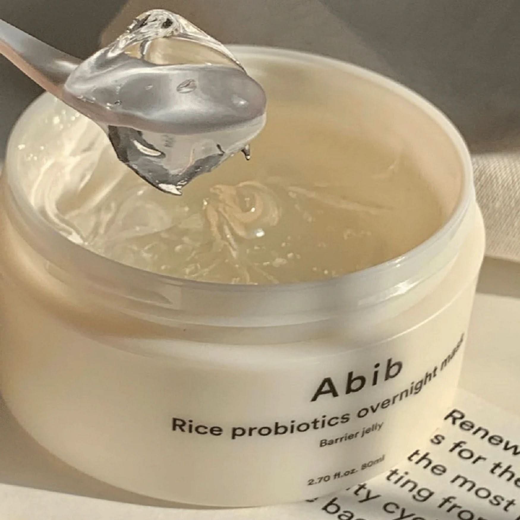 Abib Rice Probiotics Overnight Mask Barrier Jelly Korean Skincare | VELVET GLOW