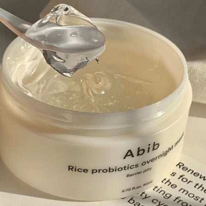 Abib Rice Probiotics Overnight Mask Barrier Jelly Korean Skincare | VELVET GLOW