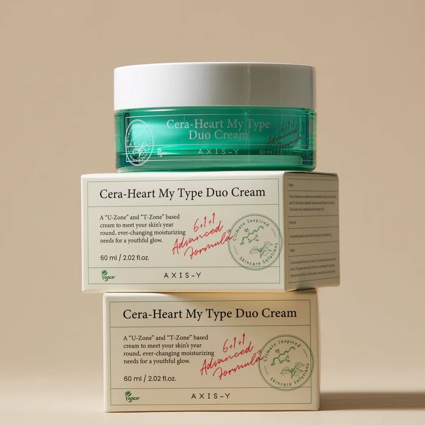 AXIS - Y Cera - Heart My Type Duo Cream Korean Skincare | VELVET GLOW