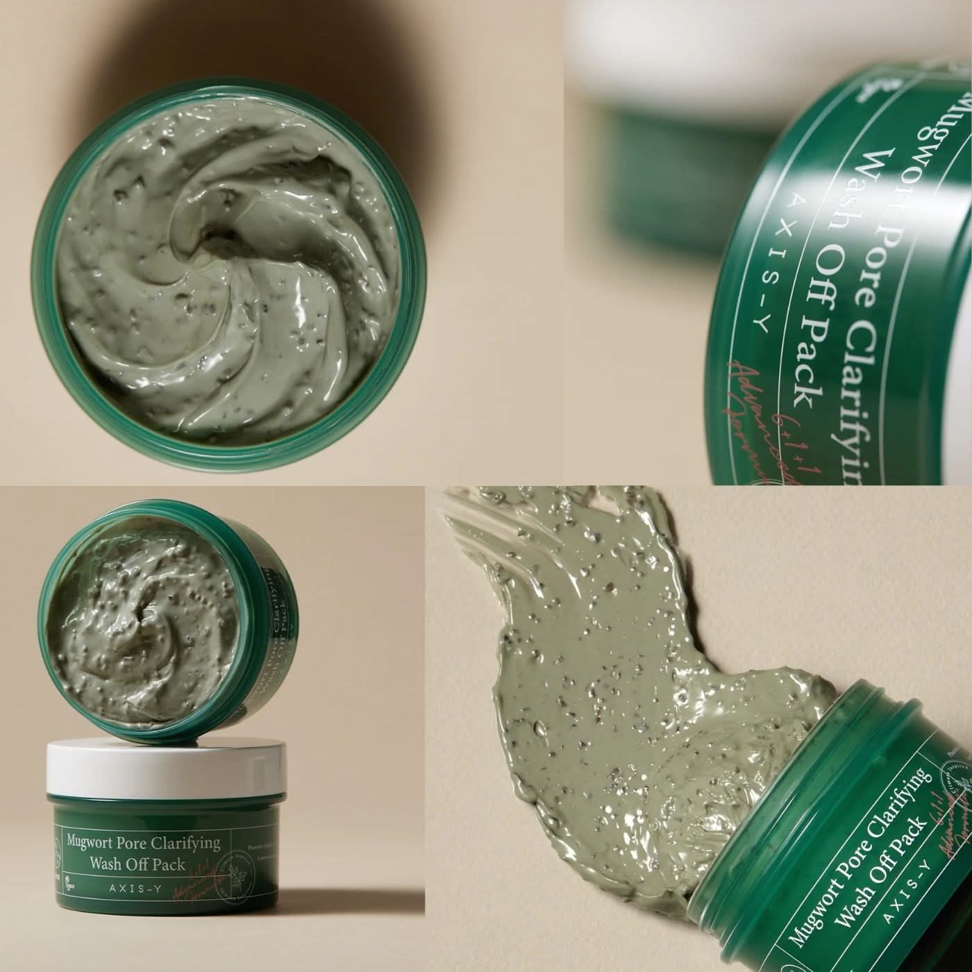 AXIS - Y Mugwort Pore Clarifying Wash Off Pack Korean Skincare | VELVET GLOW