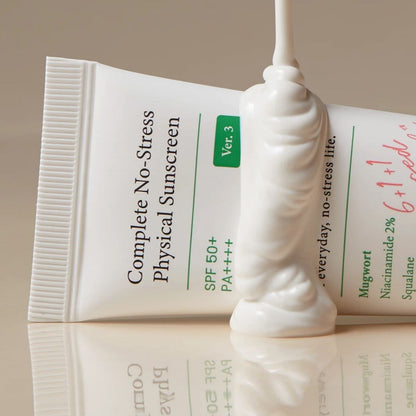 AXIS - Y Complete No - Stress Physical Sunscreen SPF 50+ PA++++ Korean Skincare | VELVET GLOW