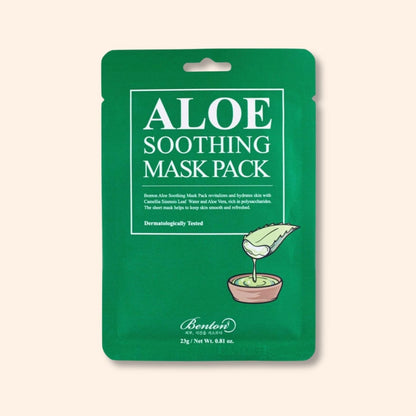 BENTON Aloe Soothing Mask Korean Skincare | VELVET GLOW