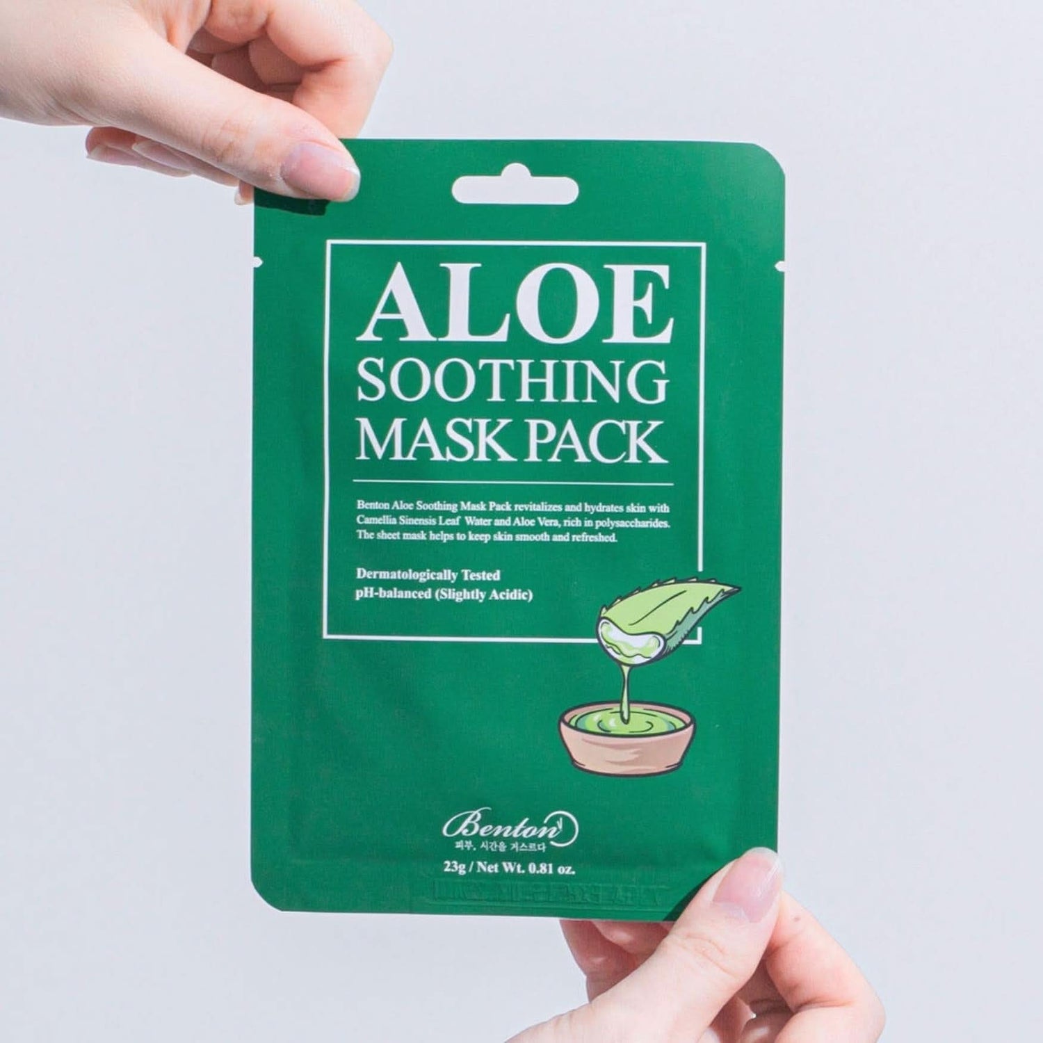BENTON Aloe Soothing Mask Korean Skincare | VELVET GLOW