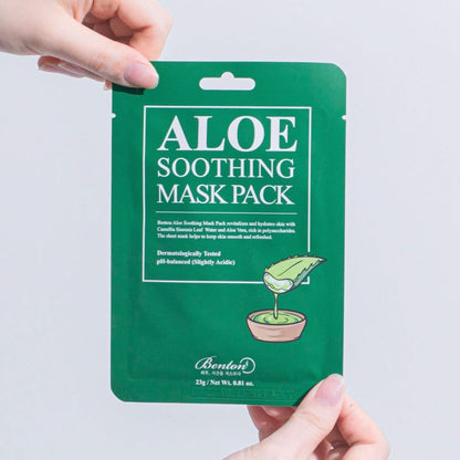 BENTON Aloe Soothing Mask Korean Skincare | VELVET GLOW