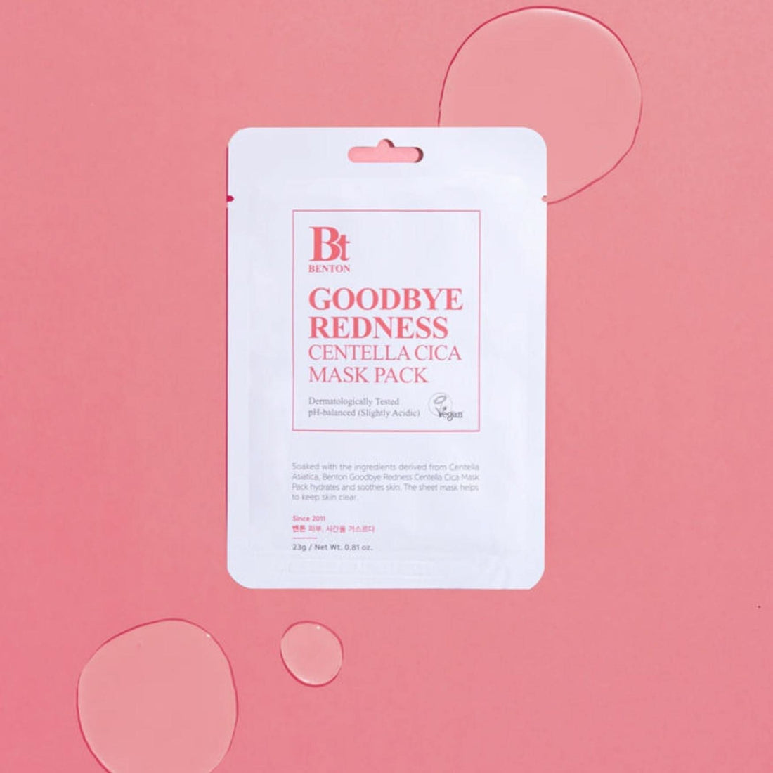 BENTON Centella Cica Mask Korean Skincare | VELVET GLOW