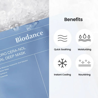Biodance Hydro Cera - nol Real Deep Mask Korean Skincare | VELVET GLOW