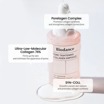 Biodance Pore Tightening Collagen Ampoule Korean Skincare | VELVET GLOW