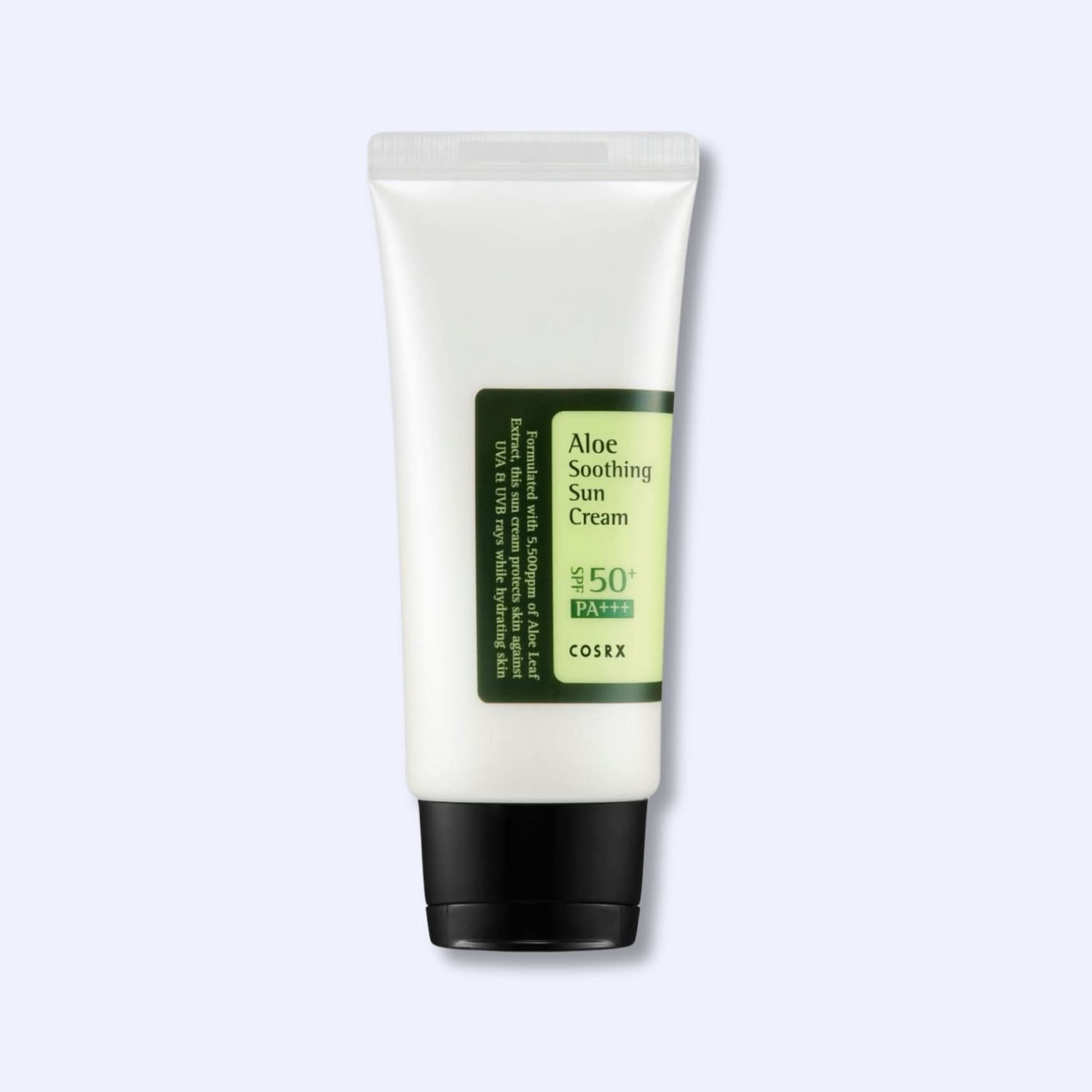 COSRX Aloe Soothing Sun Cream SPF50+ PA+++ Korean Skincare | VELVET GLOW