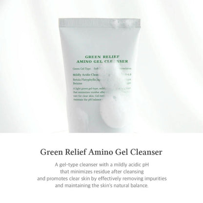 Dr. Althea Green Relief Amino Gel Cleasing Korean Skincare | VELVET GLOW