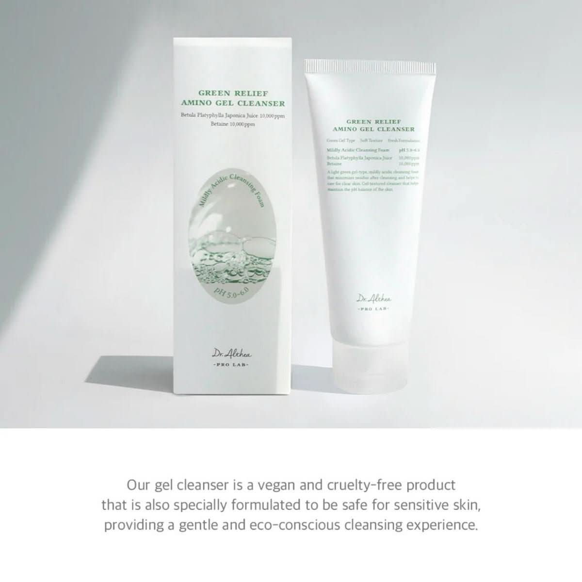 Dr. Althea Green Relief Amino Gel Cleasing Korean Skincare | VELVET GLOW