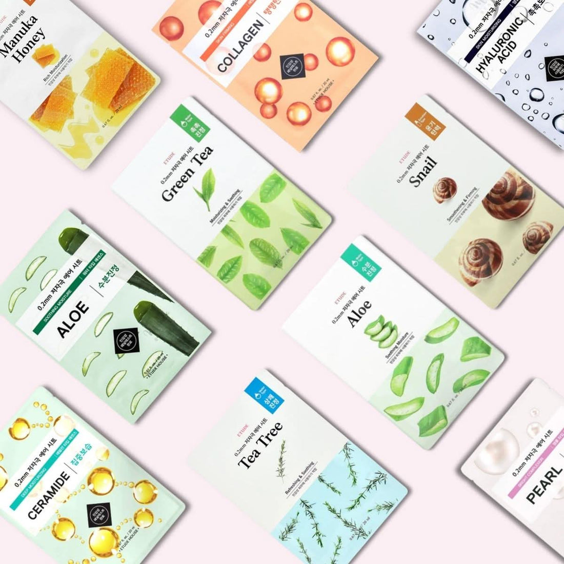 ETUDE 0.2 Therapy Air Mask NEW – 9 Types Korean Skincare | VELVET GLOW