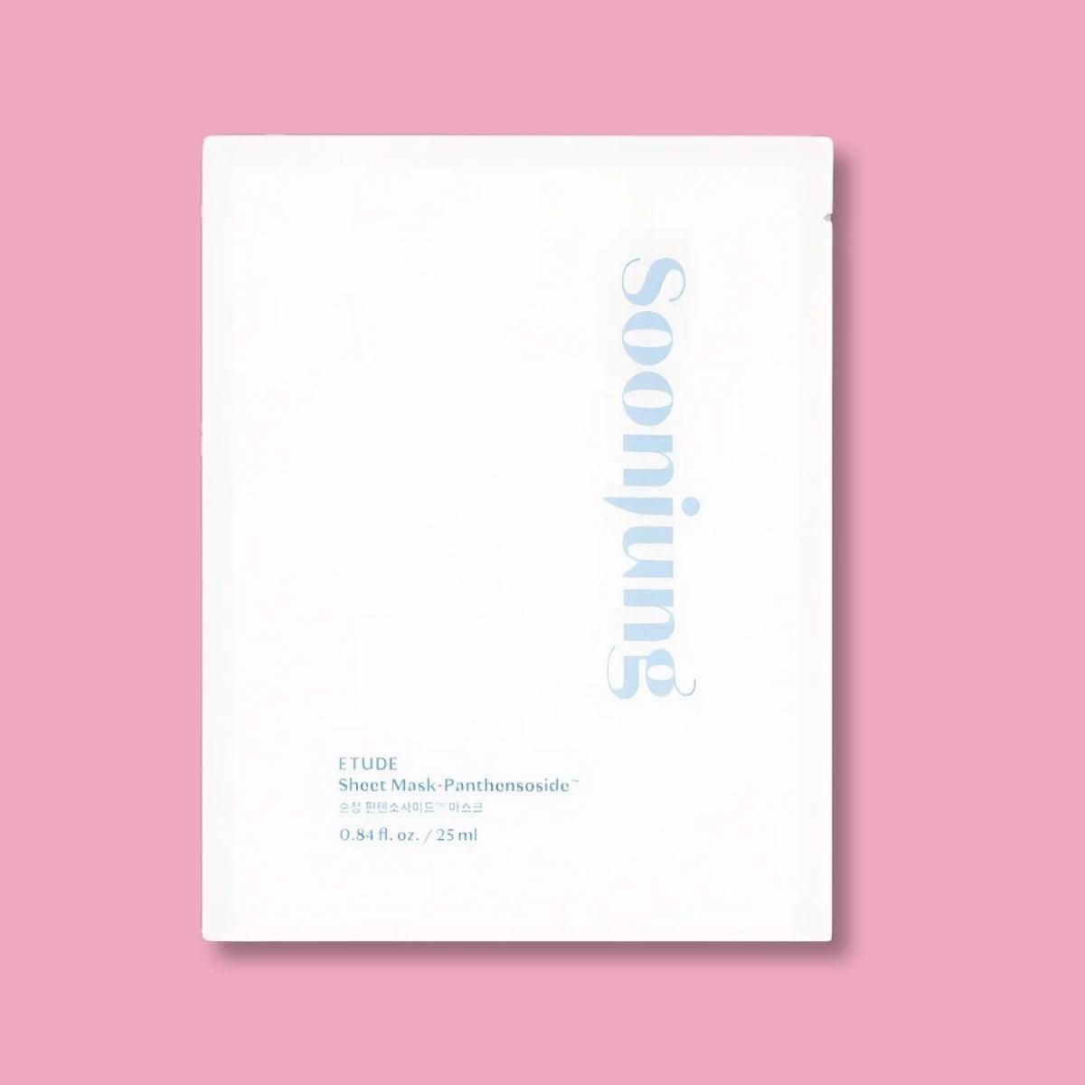 ETUDE Soon Jung Panthensoside Sheet Mask Korean Skincare | VELVET GLOW