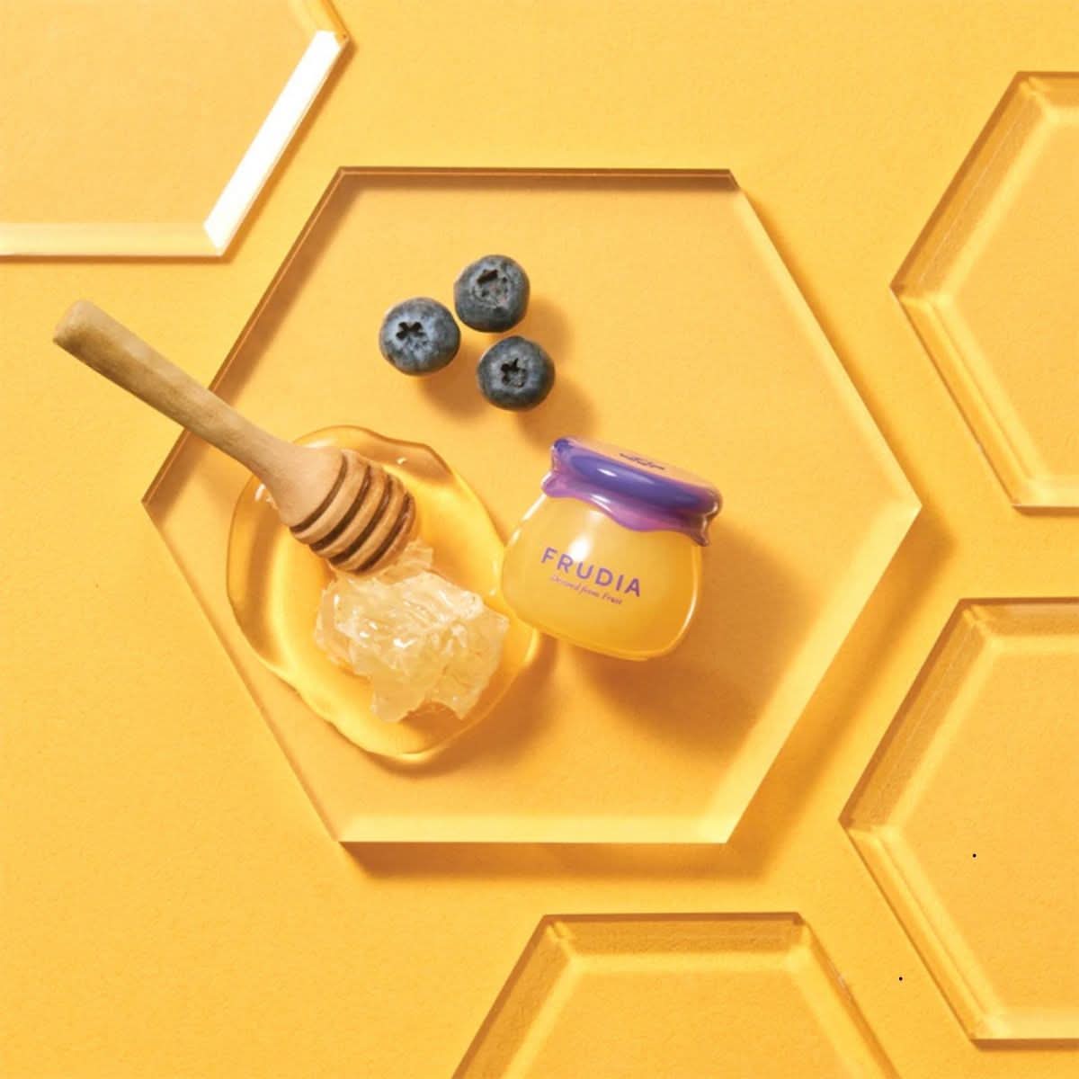 Frudia Blueberry Hydrating Honey Lip Balm Korean Skincare | VELVET GLOW