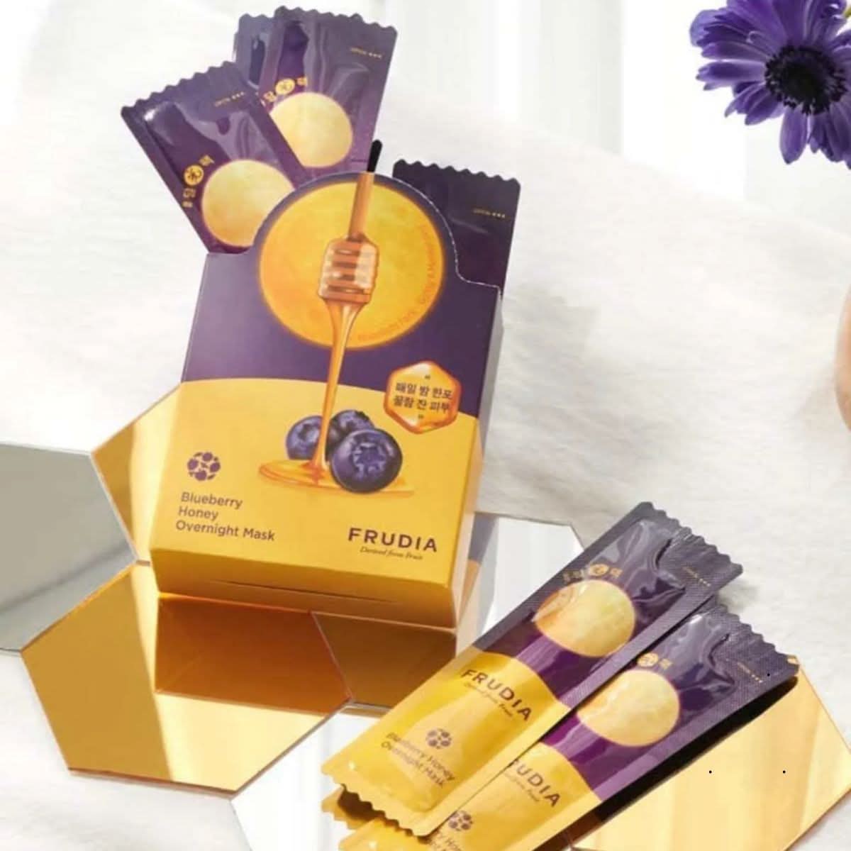 Frudia Blueberry Honey Overnight Mask Korean Skincare | VELVET GLOW