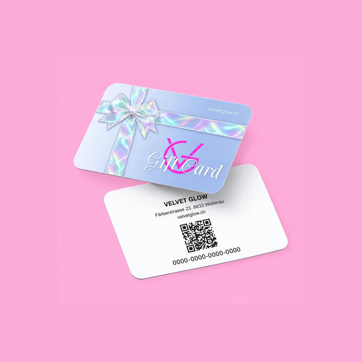 VELVET GLOW Gift Card, physische Geschenkkarte für K-Beauty