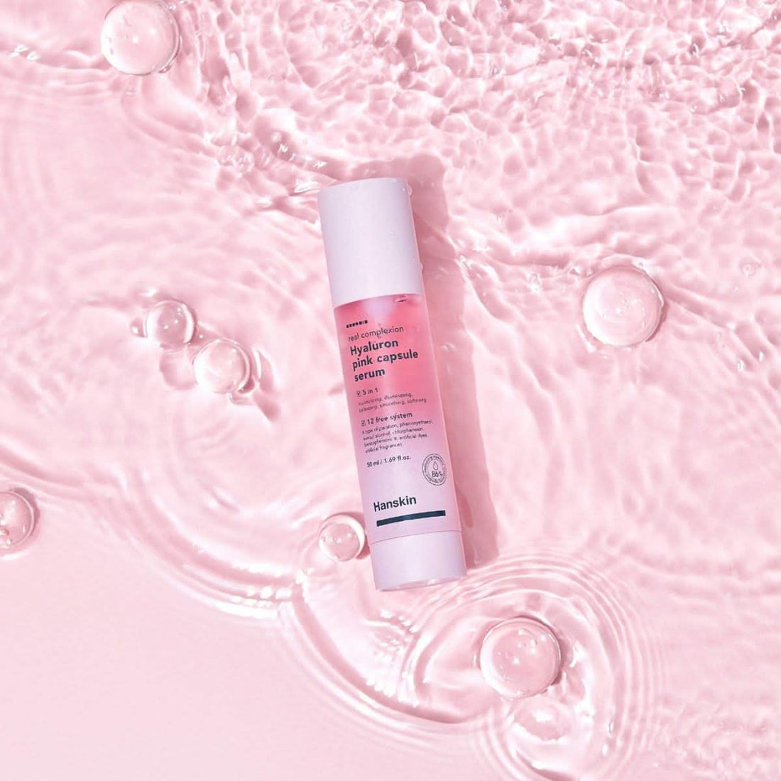 HANSKIN Real Complexion Hyaluron Pink Capsule Serum Korean Skincare | VELVET GLOW
