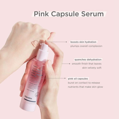 HANSKIN Real Complexion Hyaluron Pink Capsule Serum Korean Skincare | VELVET GLOW